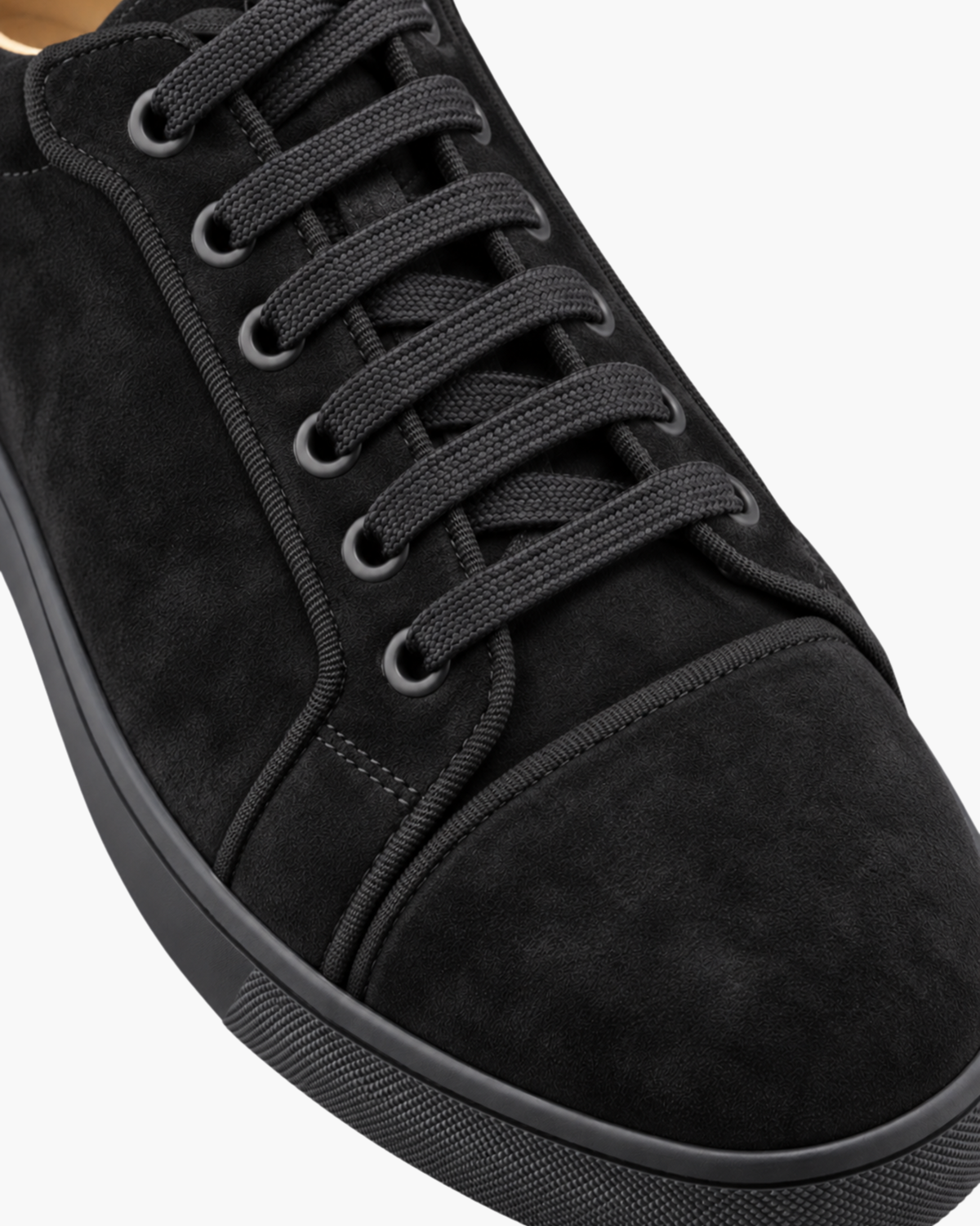 SUEDE WALK TRAINER - BLACK