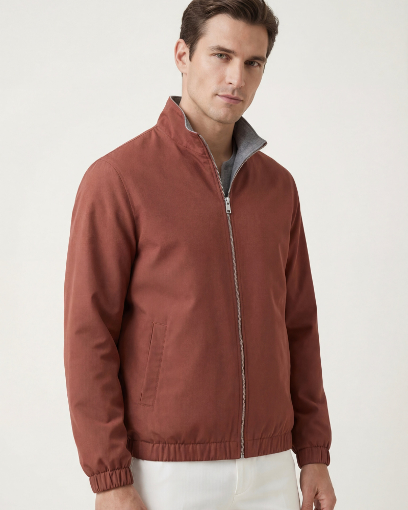 VALERE REVERSO JACKET - TERRACOTTA