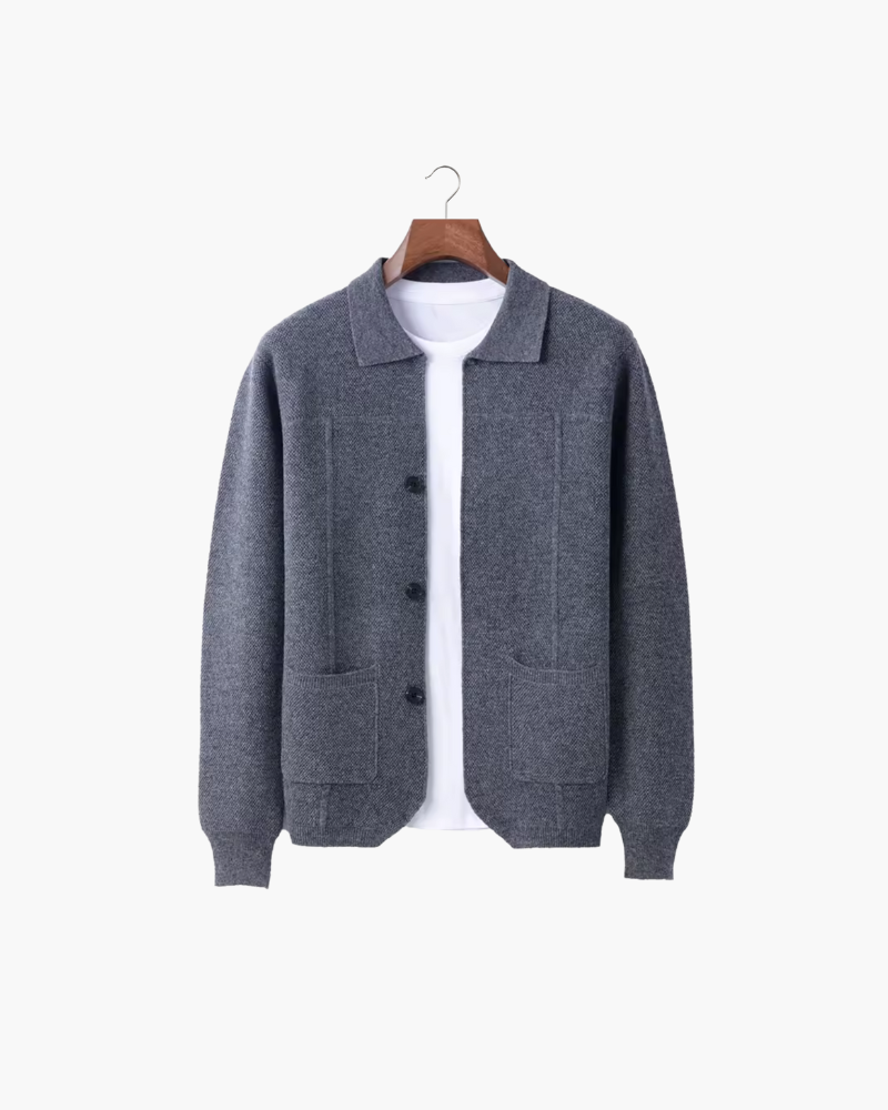 MERINO BUTTON OVERSHIRT