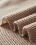 MERINO TWO-TONE HALF ZIP SWEATER