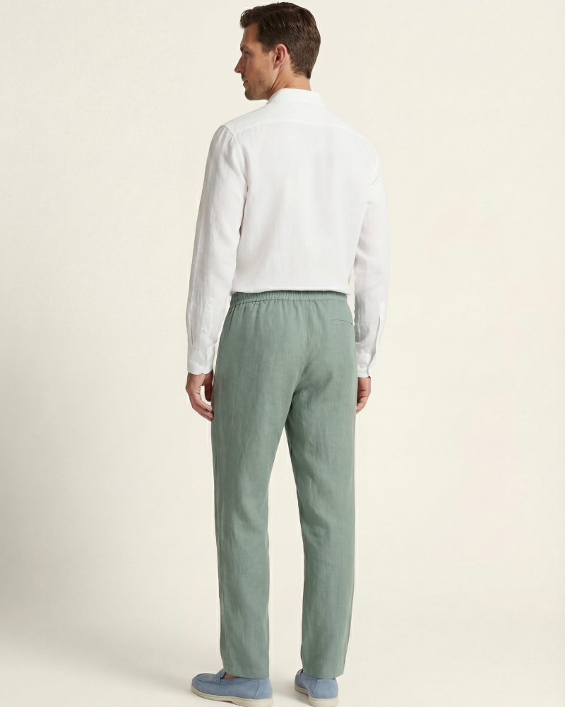 CATANIA LINEN TROUSERS - MINT