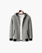 MERINO JACQUARD ZIP VEST