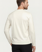 MERCERIZED COTTON LONGSLEEVE - WHITE