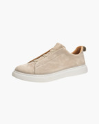 SUEDE SLIP-ON SNEAKER – SAND