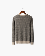 CASHMERE JACQUARD CLASSIC CREWNECK