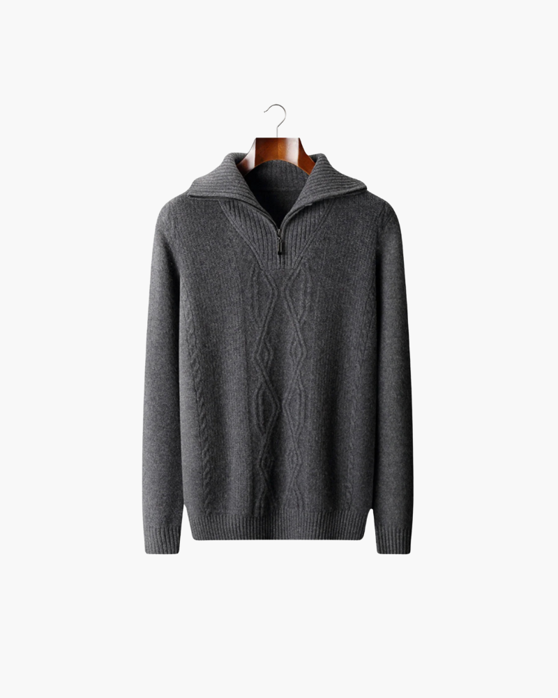 MERINO HALF ZIP KNIT