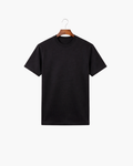 MERCERIZED COTTON TEE - BLACK