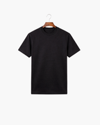 MERCERIZED COTTON TEE - BLACK