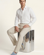 CATANIA LINEN TROUSERS - BEIGE
