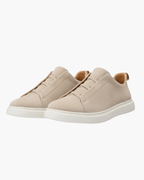 SUEDE SLIP-ON SNEAKER – SAND