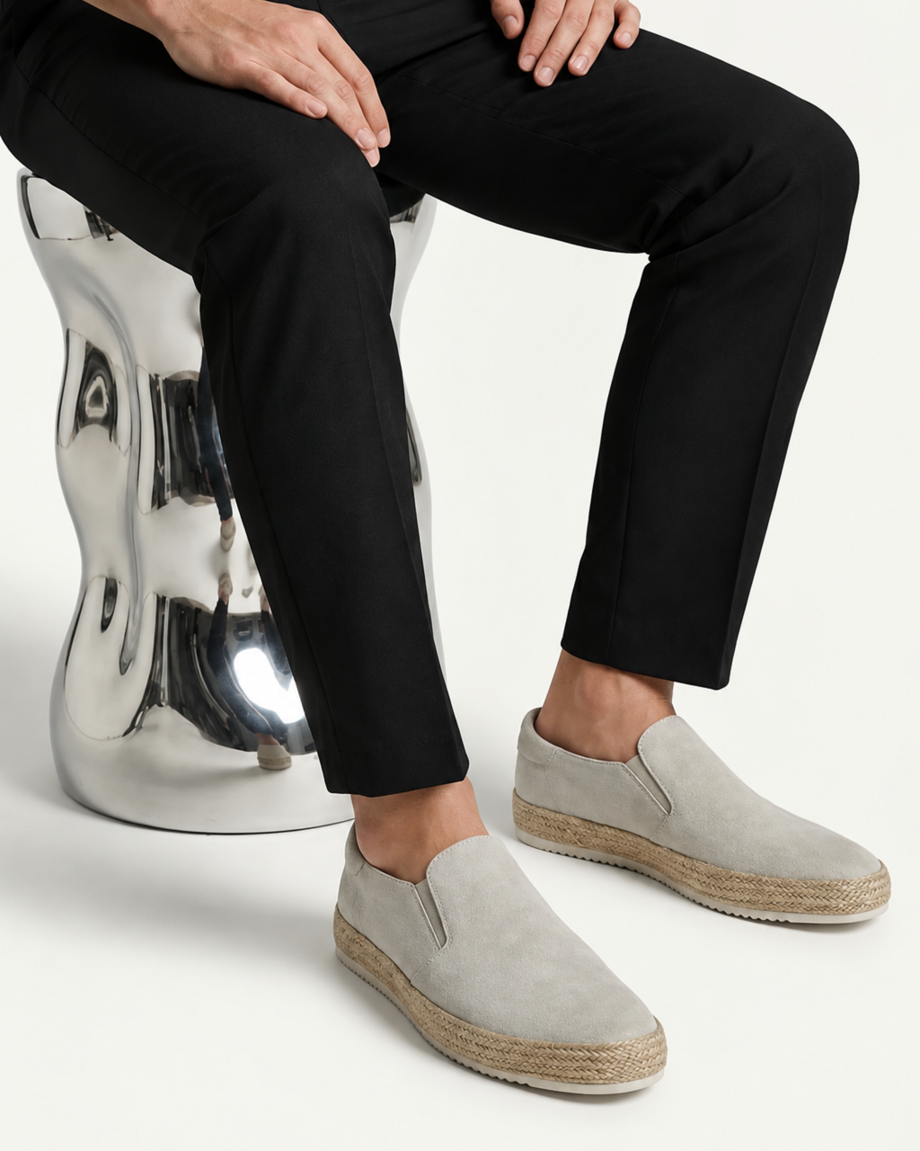 CITY SUEDE LOAFER - IVORY