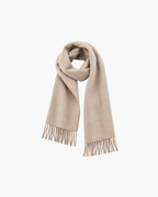 LUCIEN MERINO WOOL SCARF - SAND