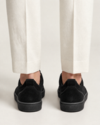 SUEDE WALK TRAINER - BLACK