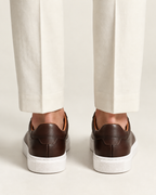 COMO LEATHER TRAINER - COFFEE