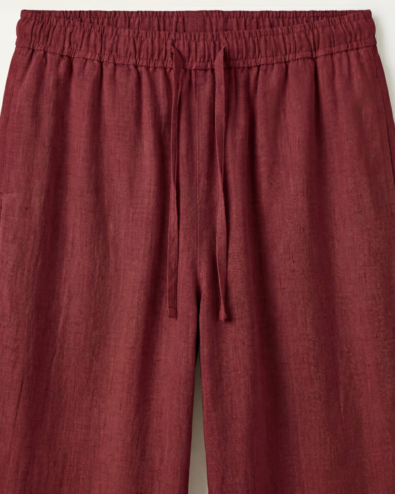 CATANIA LINEN TROUSERS - RED