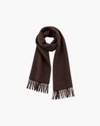 LUCIEN MERINO WOOL SCARF - ESPRESSO