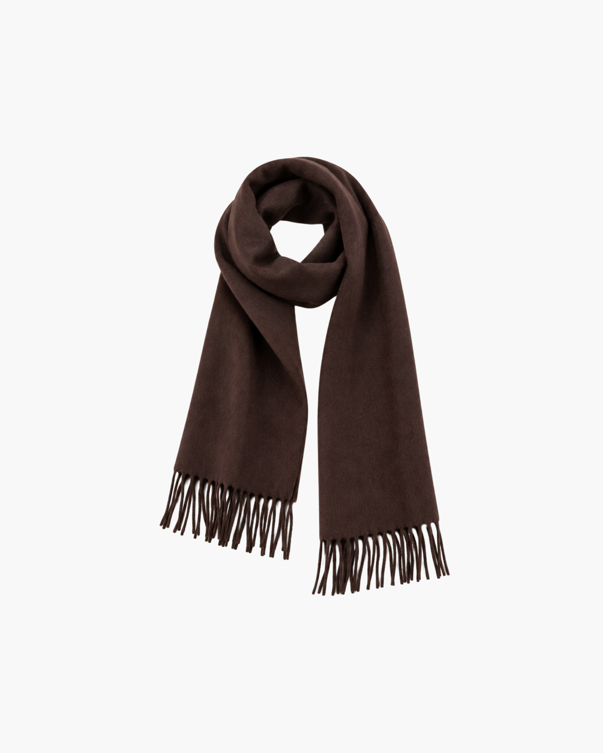 LUCIEN MERINO WOOL SCARF - ESPRESSO