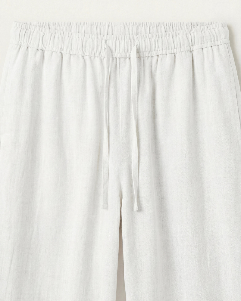 CATANIA LINEN TROUSERS - WHITE