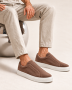 MONACO SUEDE SLIP-ON - BROWN