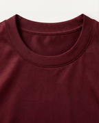 MERCERIZED COTTON LONGSLEEVE - BURGUNDY