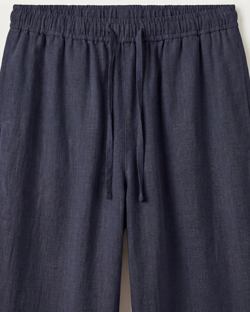 CATANIA LINEN TROUSERS - BLUE