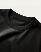 MERCERIZED COTTON LONGSLEEVE - BLACK
