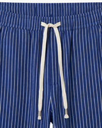 VIENA STRIPE LINEN TROUSERS - BLUE