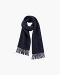 LUCIEN MERINO WOOL SCARF - NAVY
