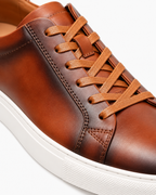 COMO LEATHER TRAINER - BROWN
