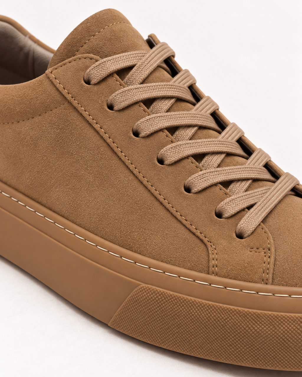 VERONA SUEDE SNEAKER - BROWN