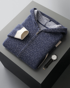 MERINO JACQUARD ZIP VEST