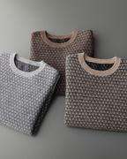 CASHMERE JACQUARD CLASSIC CREWNECK