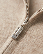 CASHMERE ZIP CARDIGAN