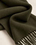 LUCIEN MERINO WOOL SCARF - OLIVE
