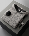 MERINO JACQUARD ZIP VEST