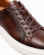 COMO LEATHER TRAINER - COFFEE