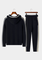 PURE EXTRA-FINE MERINO WOOL BLACK DAMIEN SET